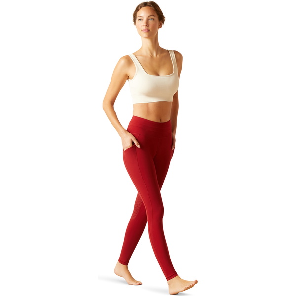 2024 Ariat Womens EOS 2 . 0 Voll Sitz Reiten Strumpfhose 10048912 - Sonne - Getrocknete Tomate